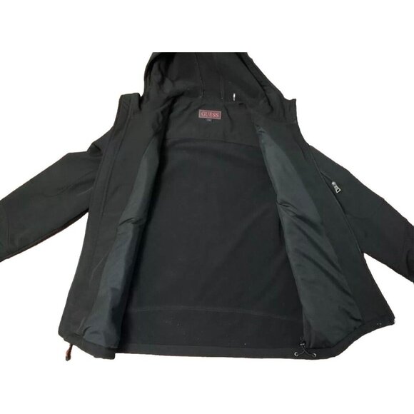 Guess Womens Black Insulated Coat Ski Winter Warm Jacket Soft Shell Size 2XL XXL - Picture 4 of 16